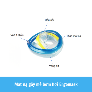 Mặt nạ gây mê bơm hơi Ergomask