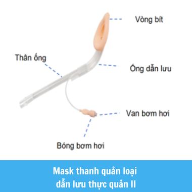 Mask thanh quản loại dẫn lưu thực quản II