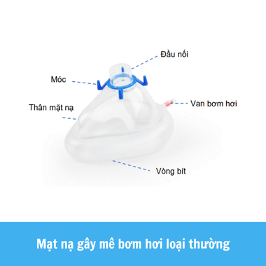 Mặt nạ gây mê bơm hơi loại thường